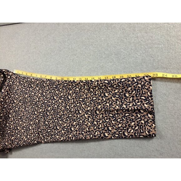 Rafaella Capri Pants Women 18 Comfort Animal Leopard Print Navy Stretch NWT - Picture 8 of 9